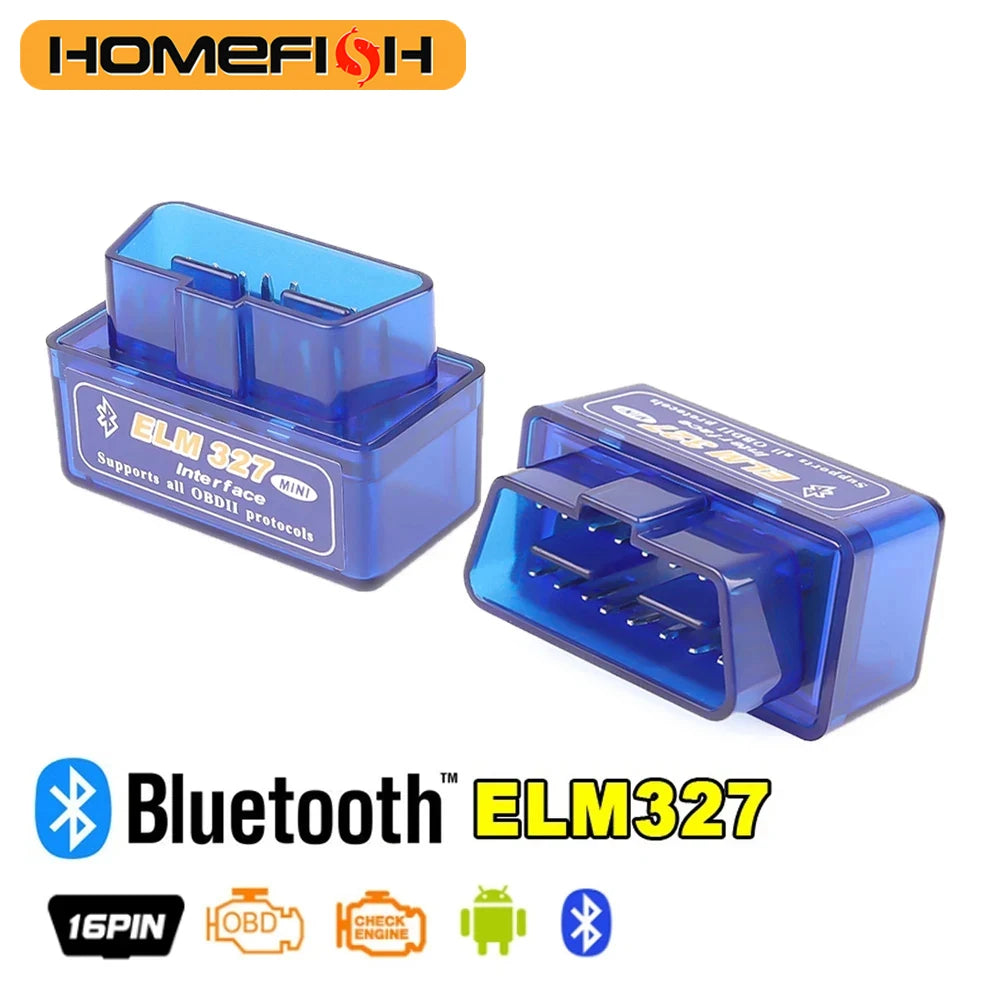 16 PIN Interface V2.1 ELM327 OBD2 Mini Code Reader Scan Tool Car Scanner For Android Diagnostic-Tool OBDII OBD 2 For A