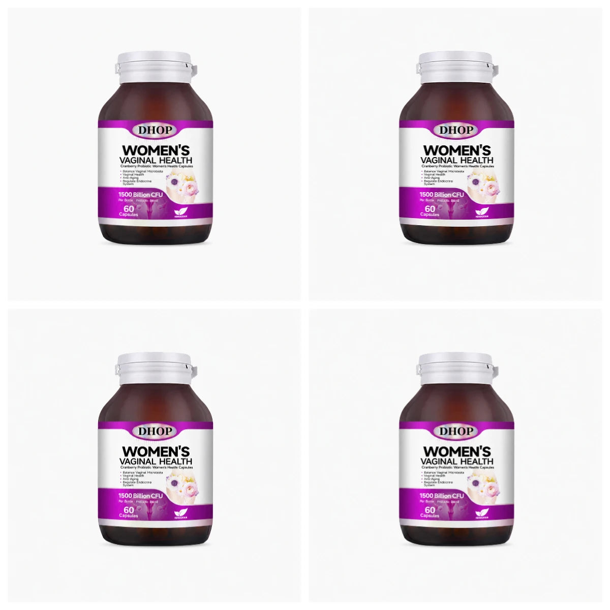 Women Vaginal Health Capsules 60 Count with Multivitamin,Probiotic Blend — Support Urinary System Wellness & Balanced Microbiota