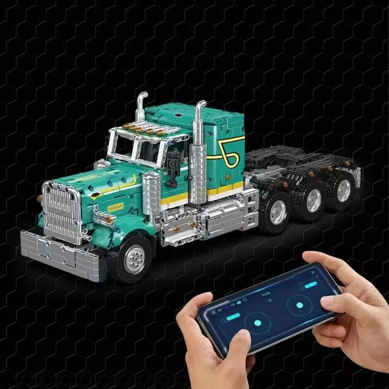 MOULD KING 13201 Peter American Truck Engineering Car Building Blocks Brick Model Toy for Kids Adult Gift