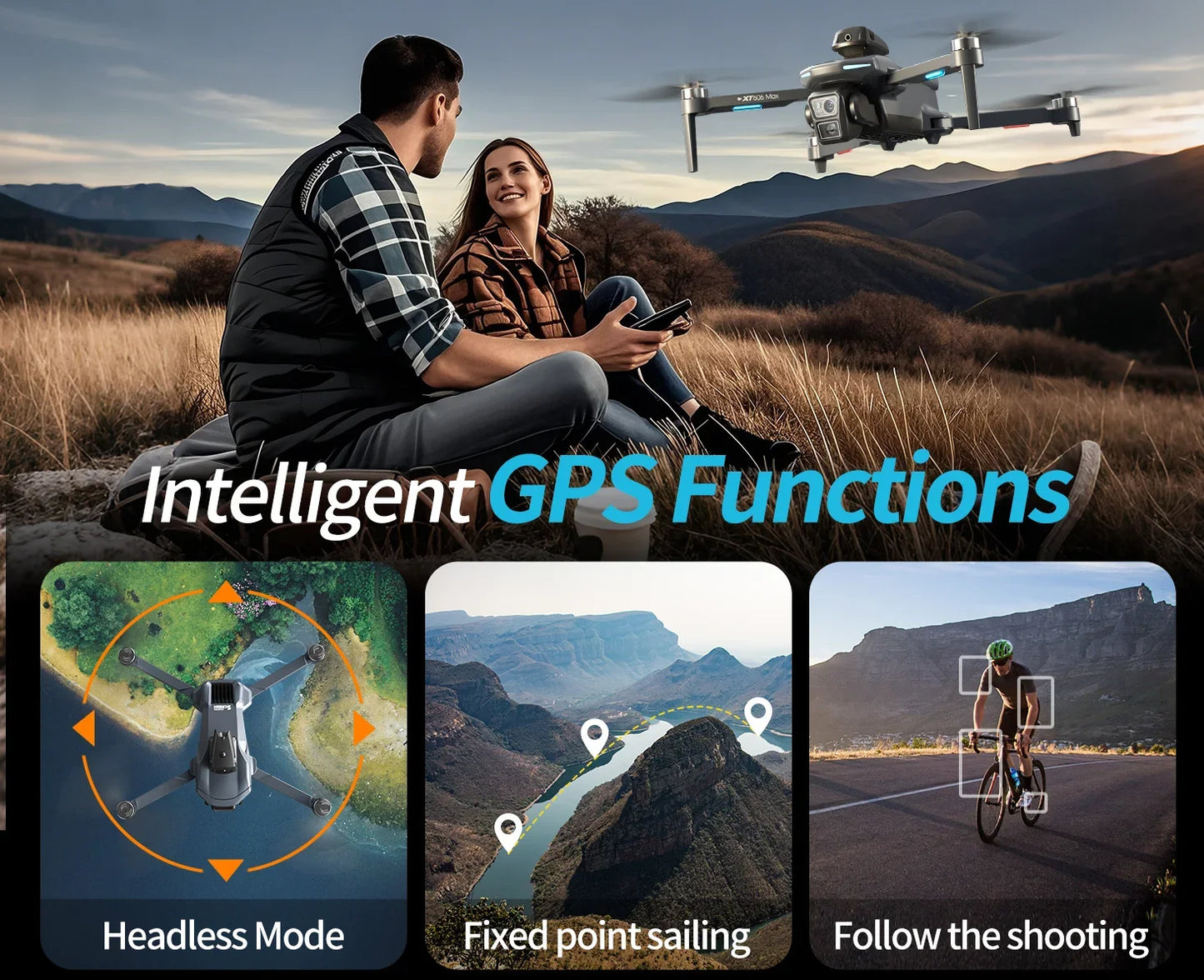 Original XT606 MAX GPS Drone 4k Professional 8K HD Camera FPV Wish Screen Drone 360° Obstacle Avoidance Quadcopter Toys Dron