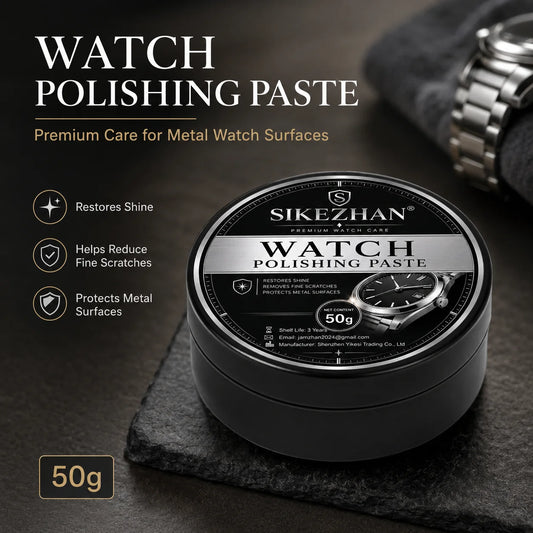 Premium Watch Polishing Paste Pro Metal Scratch Remover Cleaner Stainless Steel Jewelry Care Restore Shine Compound Tool 50g