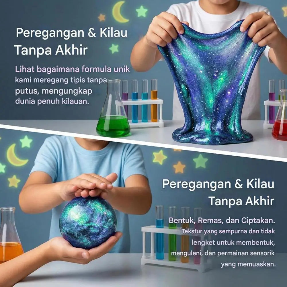 Reusable Putty Liquid Crystal Bouncy Slime Toy Kid Safe Mud Stress Relief Color Clay Shape Handmade DIY Handgum Playdough