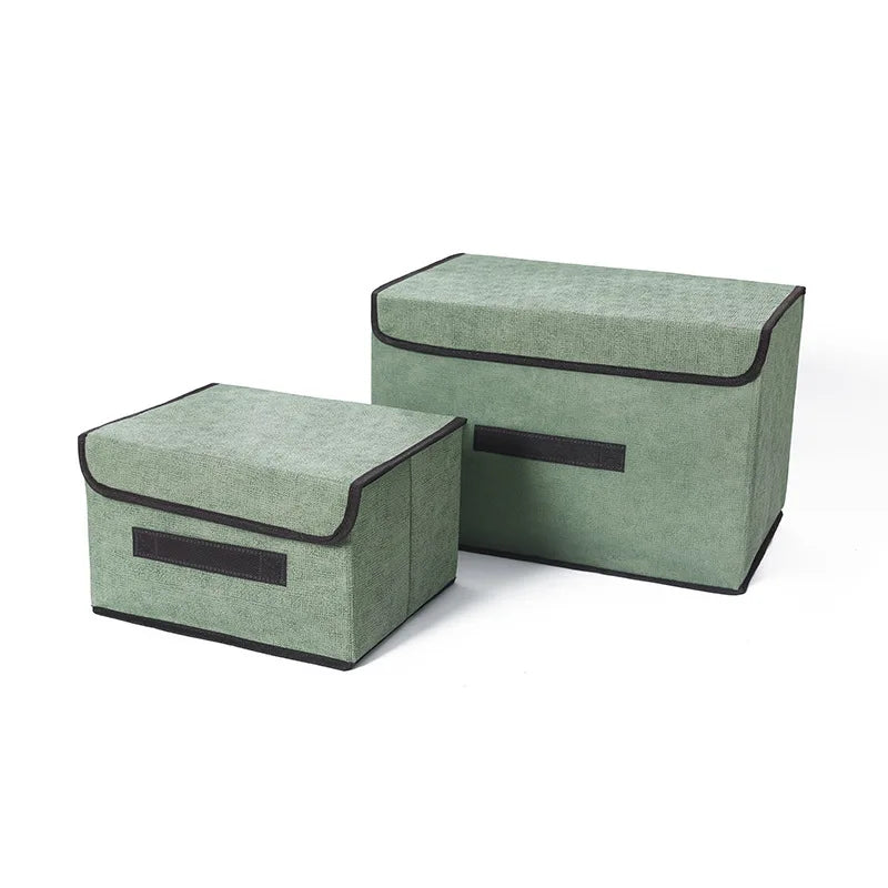 Fold Non Woven Fabric Storage Box Gray Home Supplies Clothing Underwear Sock And Kid Toy Storage Organizer Cosmetics